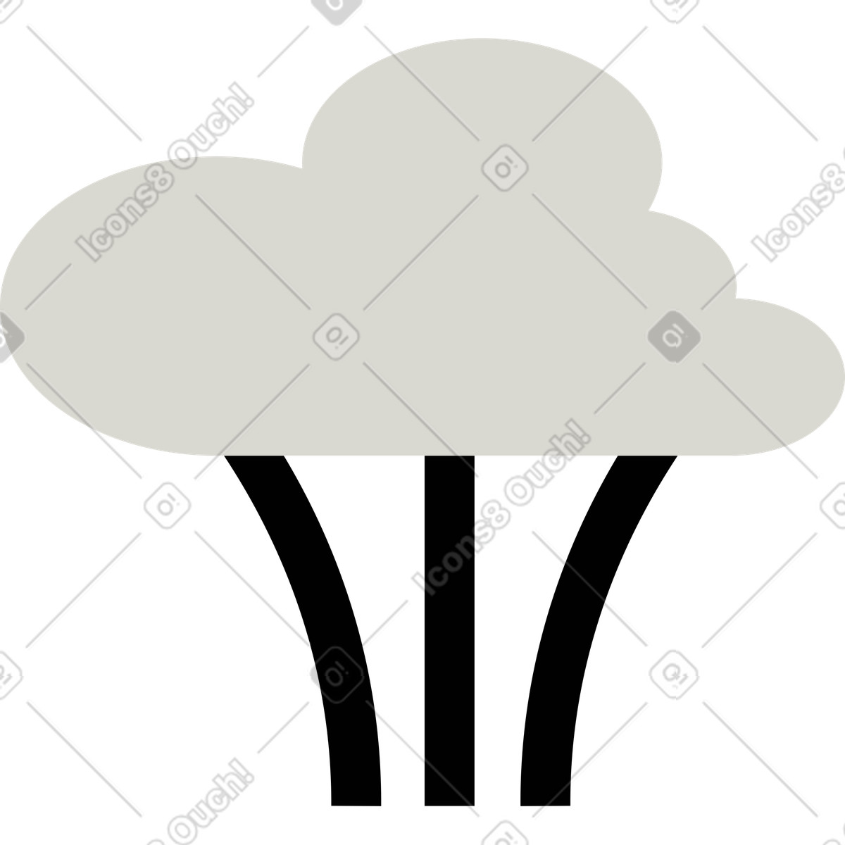 Baum-Illustration im Burgundy-Stil als Download in PNG, SVG