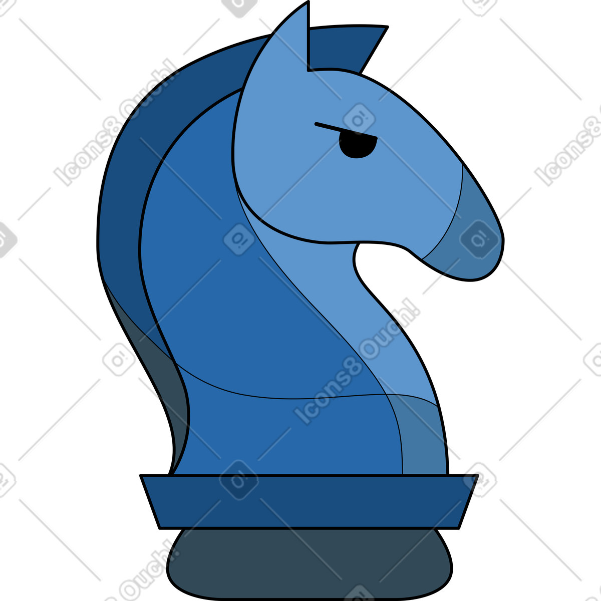 下载 Surr 风格的 国际象棋骑士 插画，支持 PNG、SVG 格式