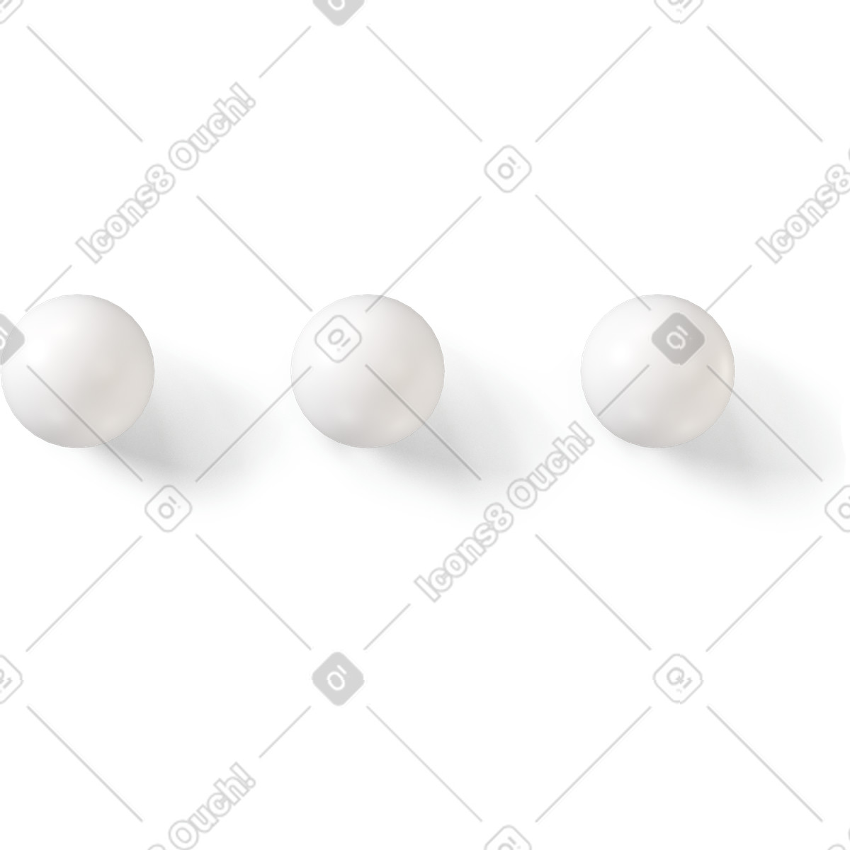 Ilustración Three dots icon en estilo 3D Buddy a descargar en PNG y SVG