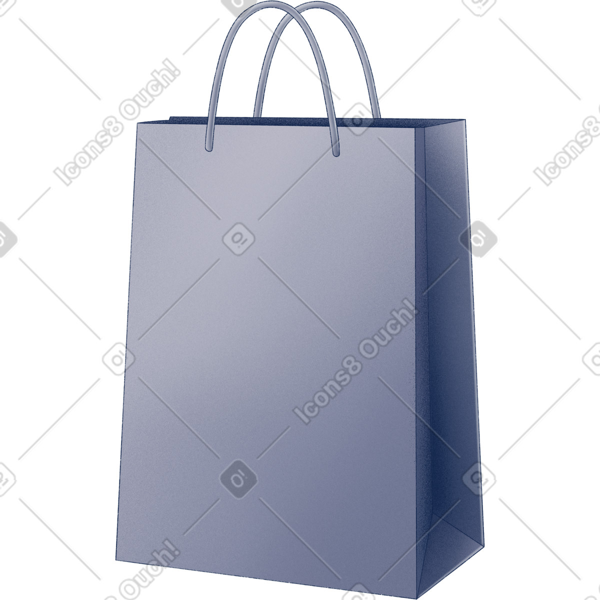 Paper bag illustration in Haze style download in PNG, SVG