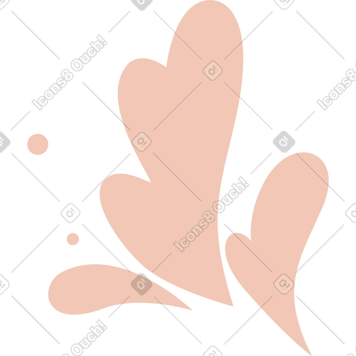 Splashes illustration in Orange style download in PNG, SVG