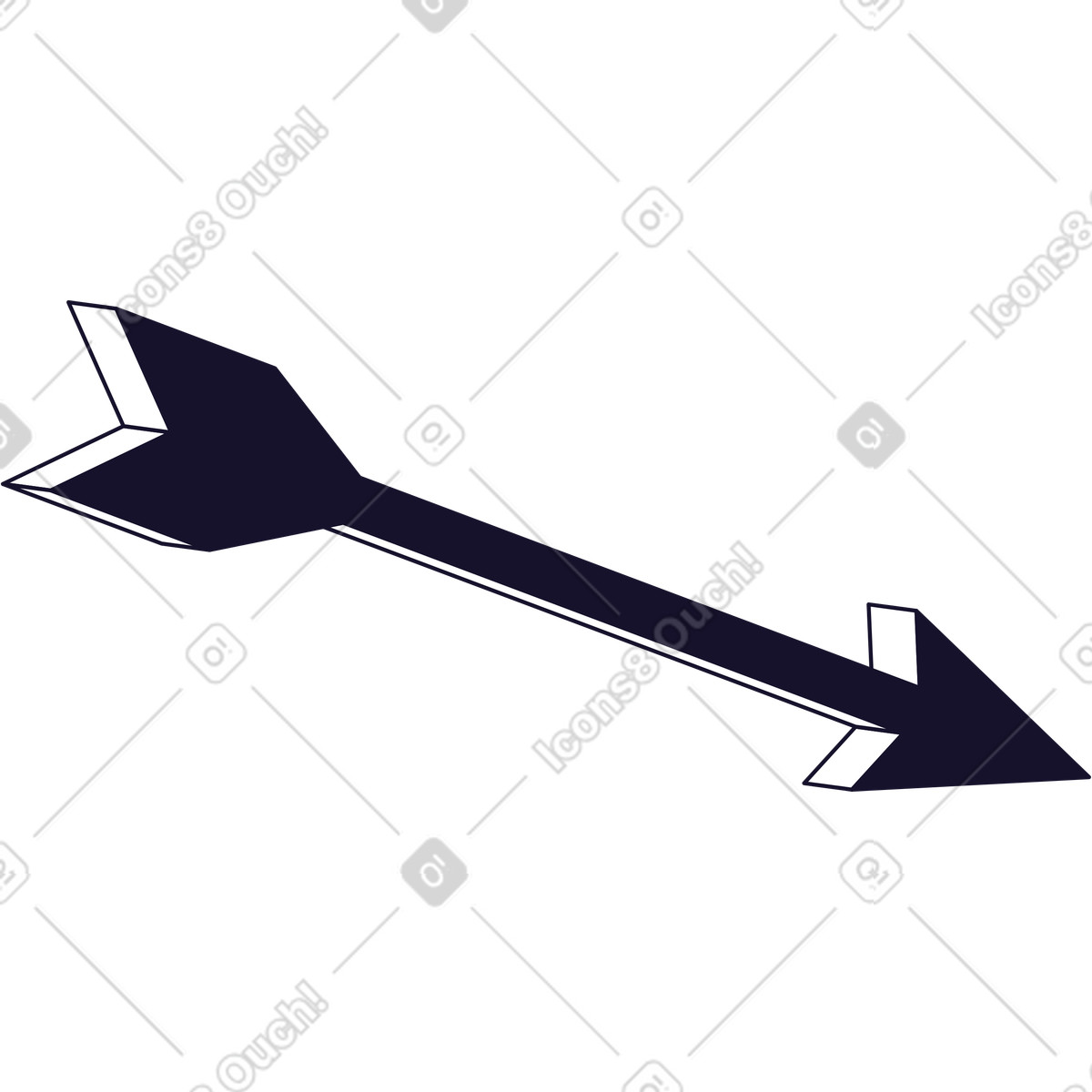 Arrow illustration in PNG, SVG