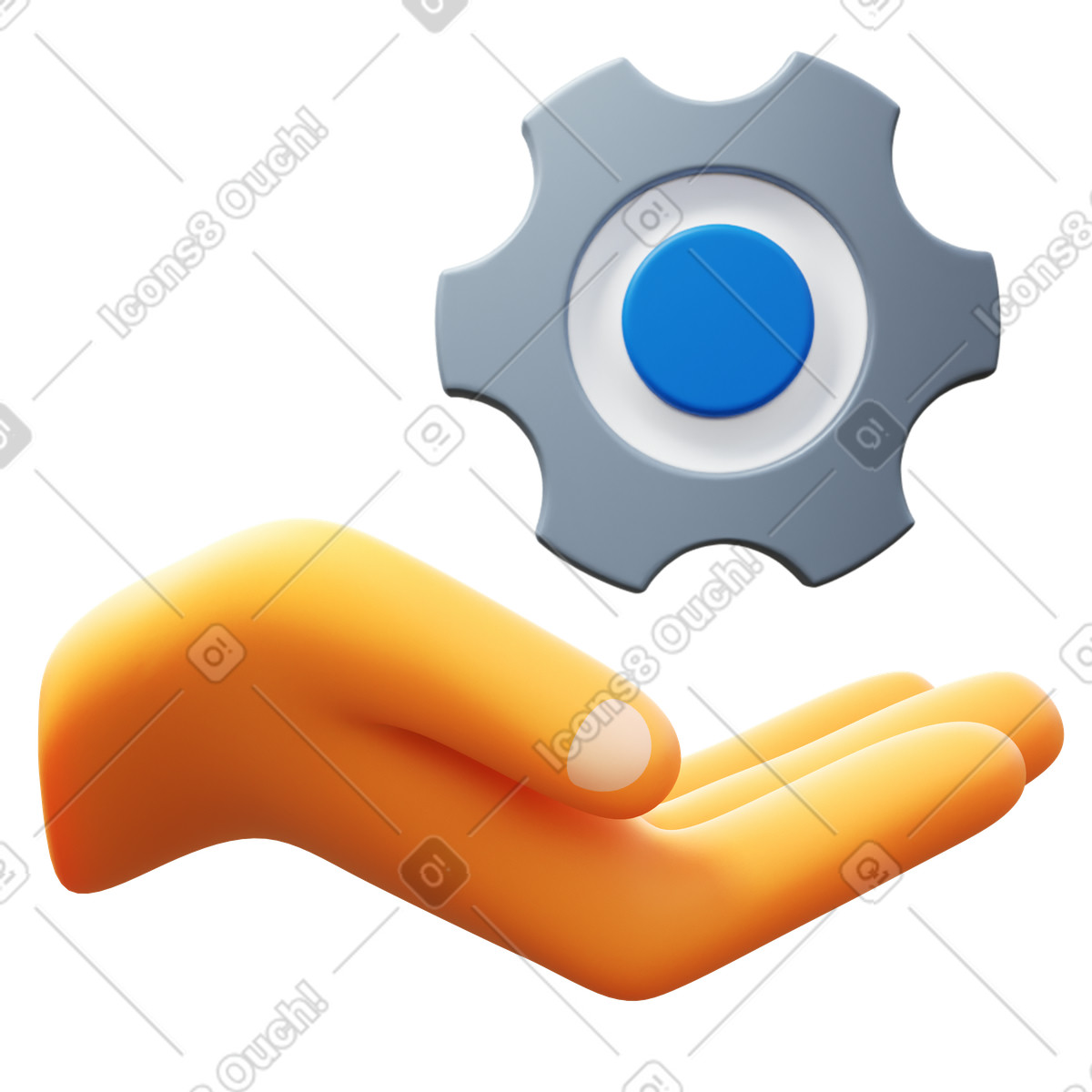 Service-Illustration im 3D Fluency-Stil als Download in PNG, SVG
