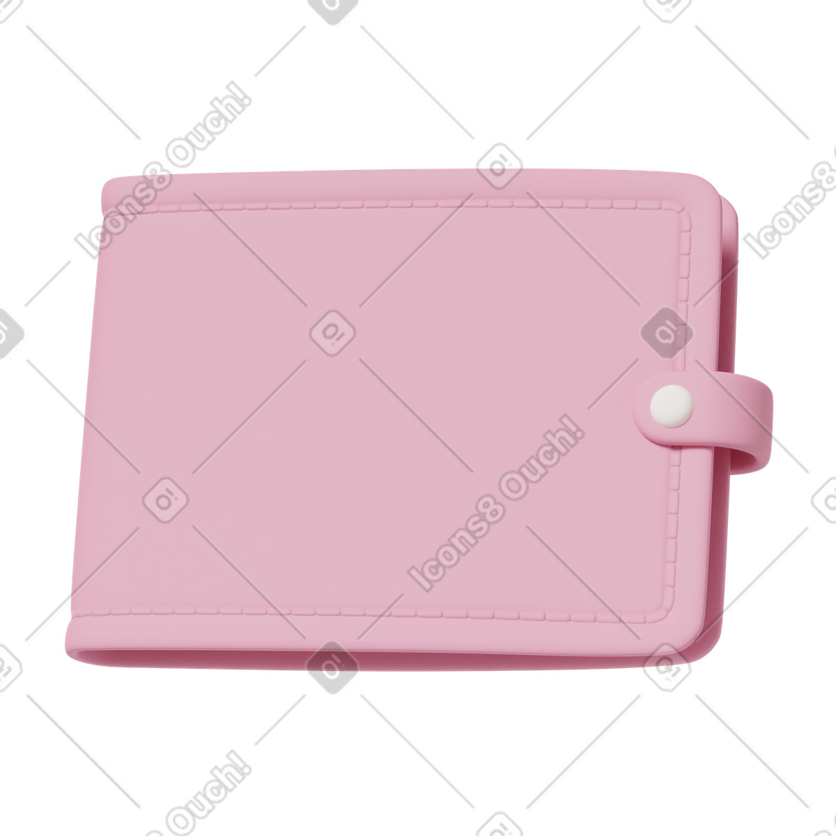 Illustration Pink wallet dans le style 3D Casual life à télécharger aux formats PNG, SVG