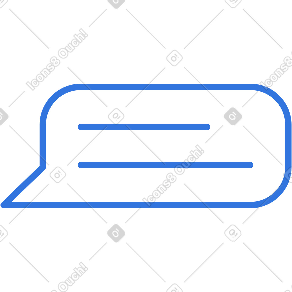 Speech bubble with text illustration in PNG, SVG