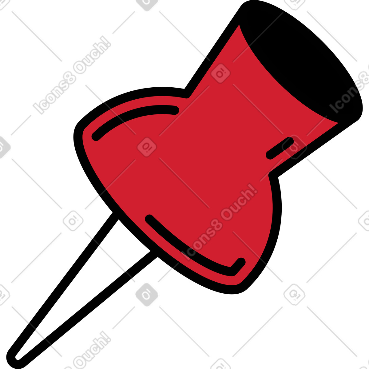 Illustration Épingle dans le style Ruby à télécharger aux formats PNG, SVG