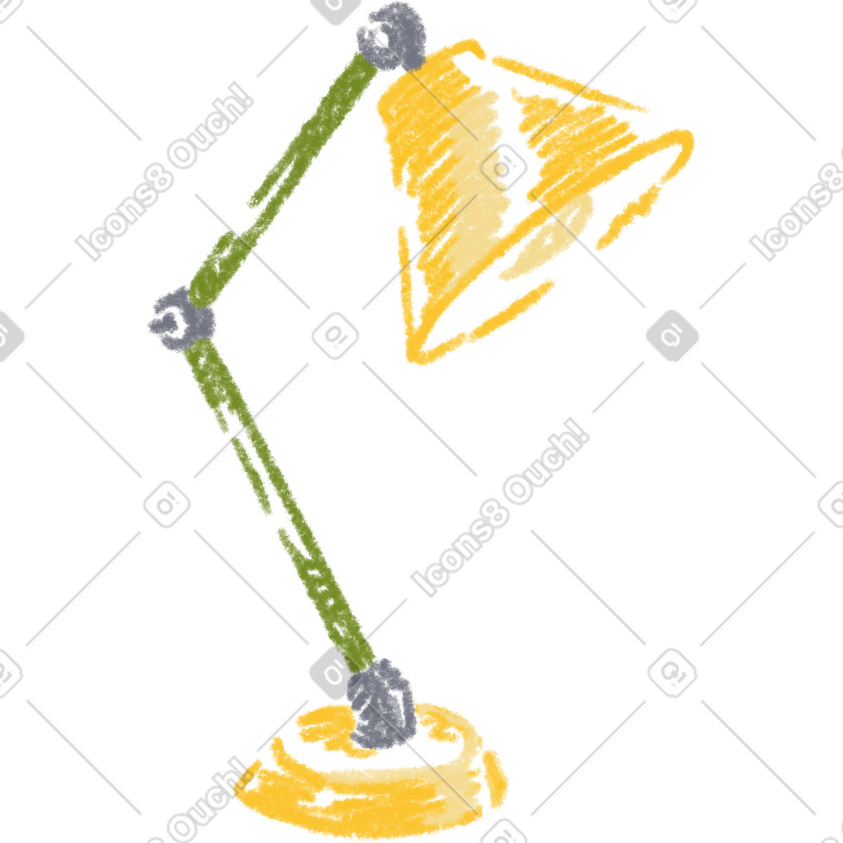 Illustration Lampe dans le style Sketchbook à télécharger aux formats PNG, SVG