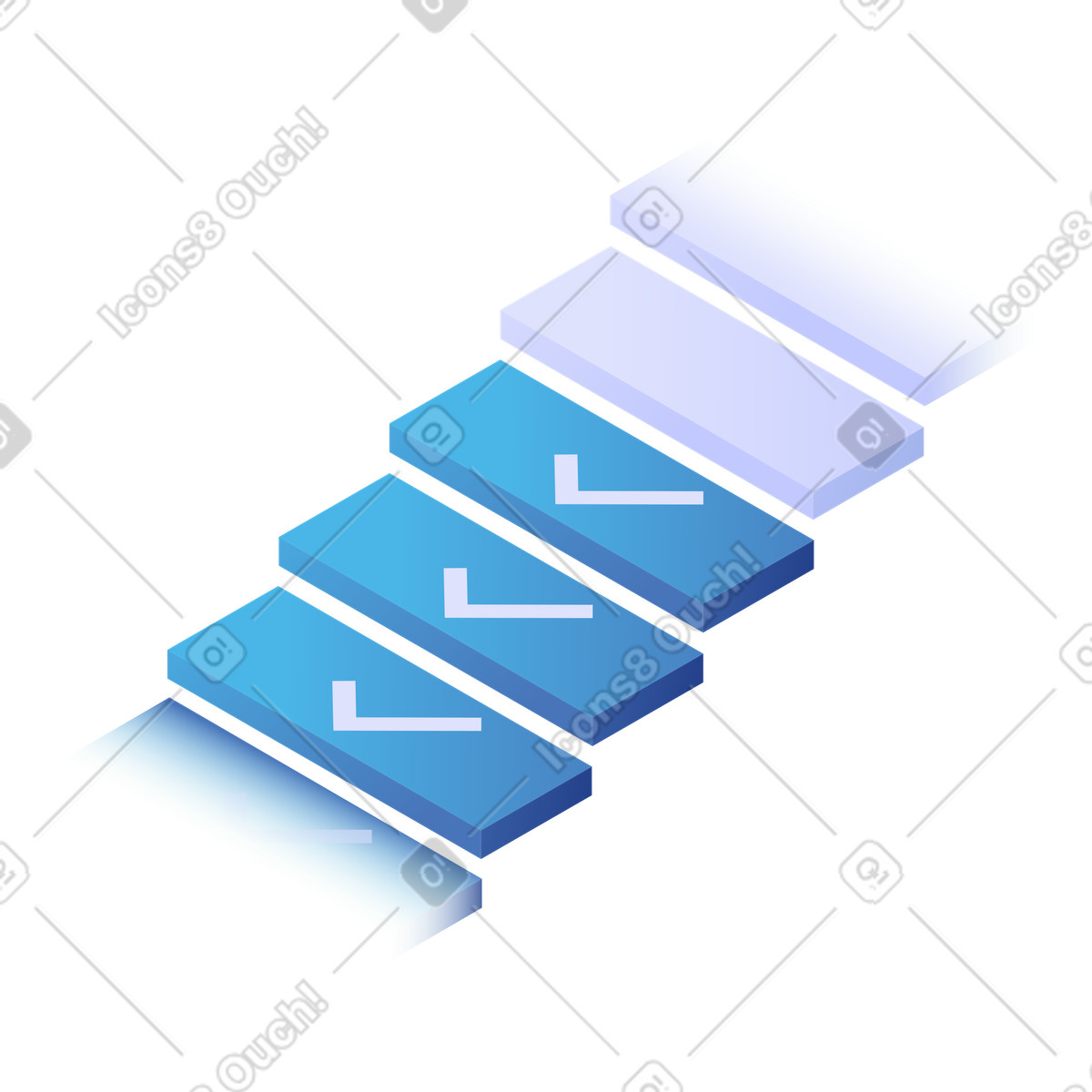 Digital Transformation Process Steps, Workflow Pipeline illustration in PNG, SVG