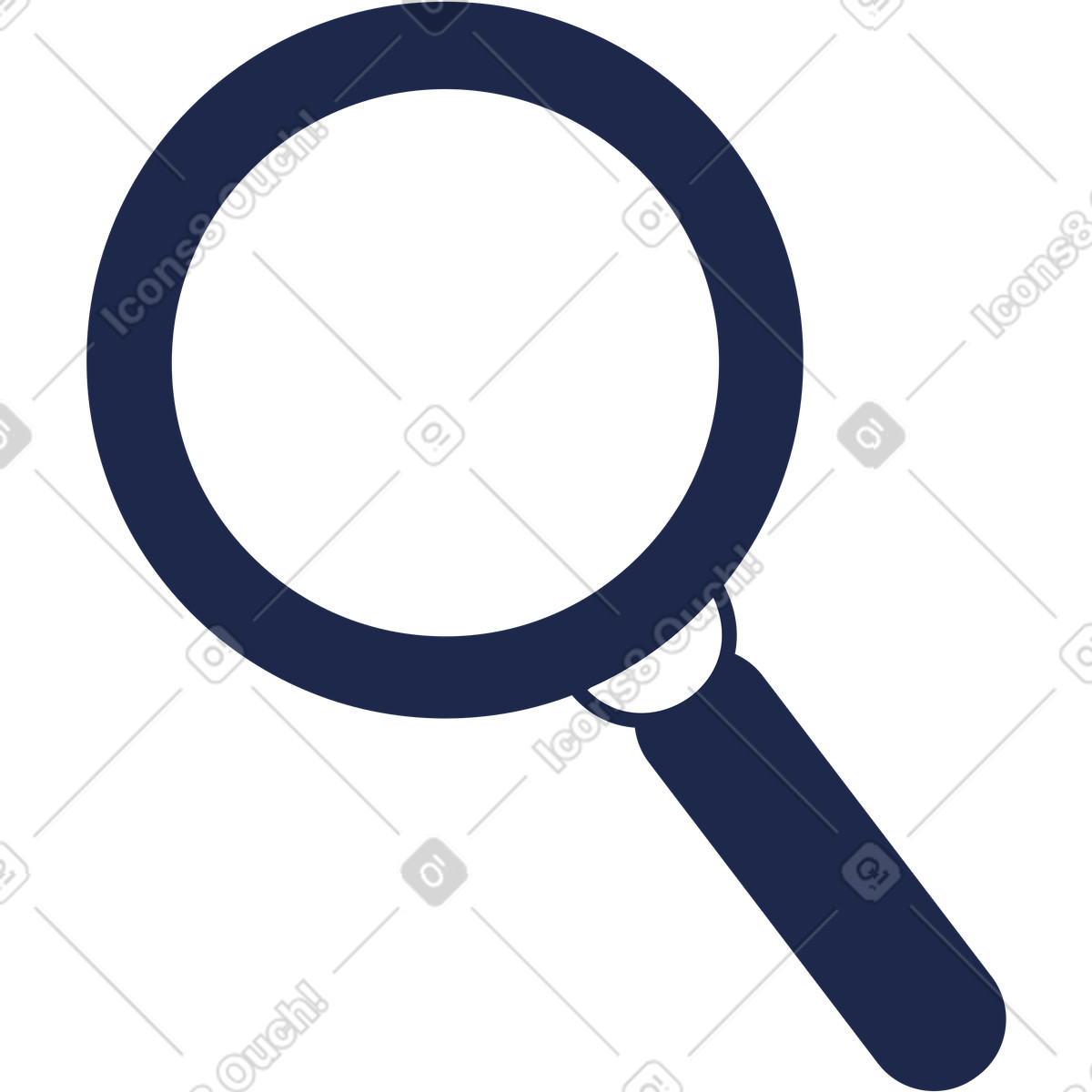 Illustration Loupe dans le style Outline à télécharger aux formats PNG, SVG