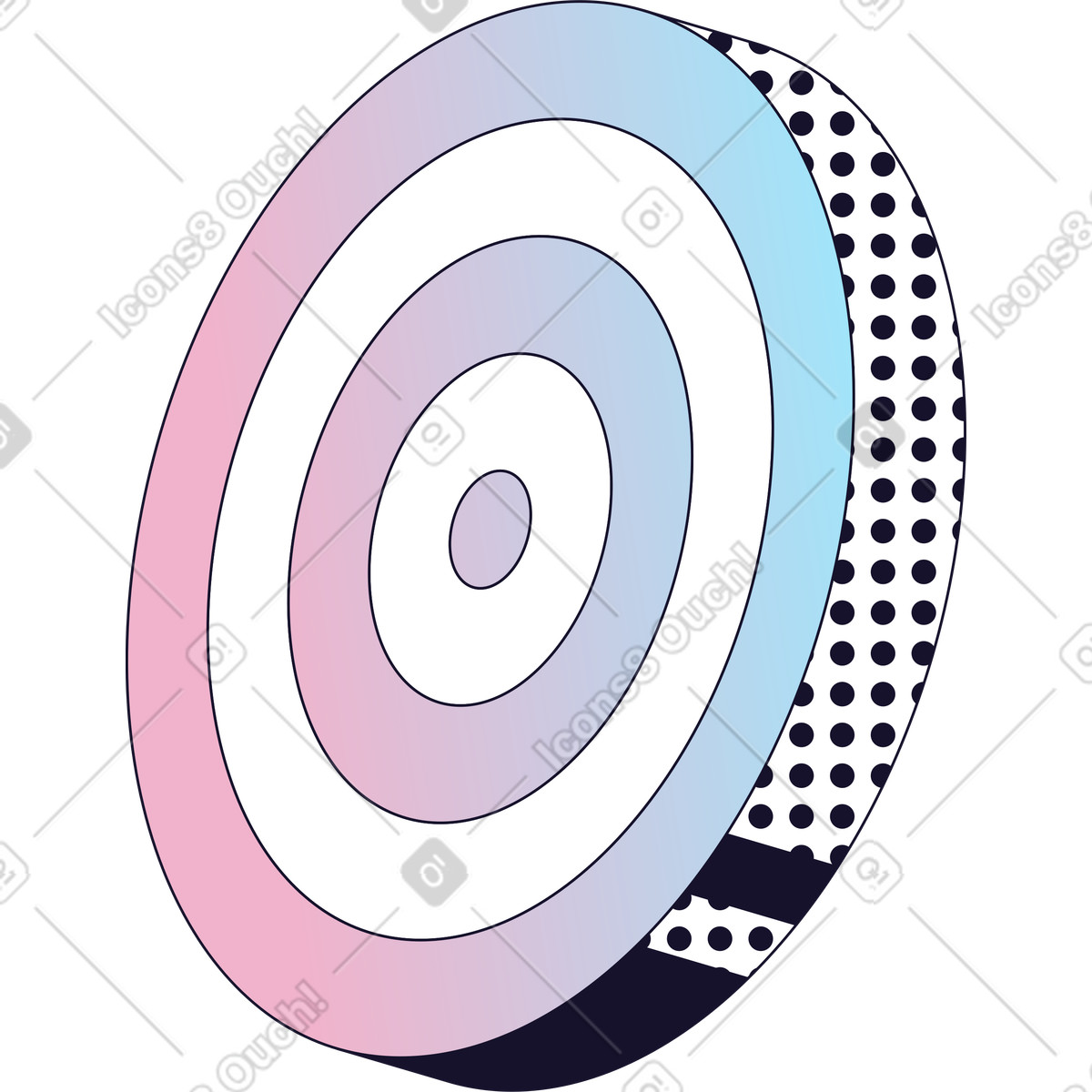 Target board illustration in Node style download in PNG, SVG