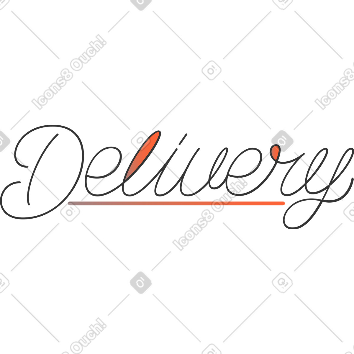 Ilustración Entrega en estilo Crayon a descargar en PNG y SVG