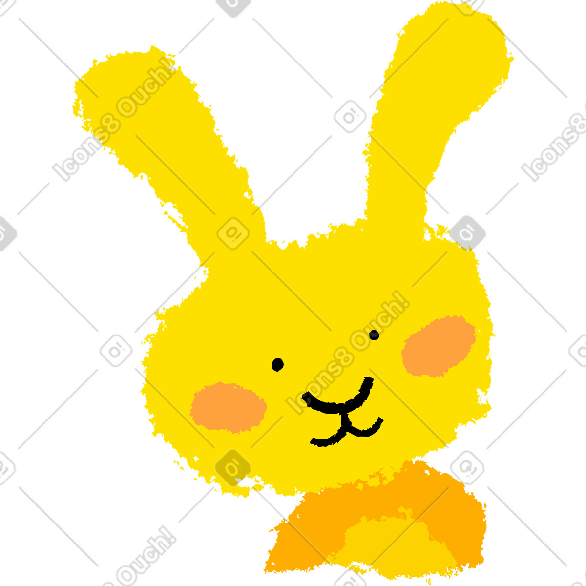 下载 Mirage 风格的 兔子 插画，支持 PNG、SVG 格式