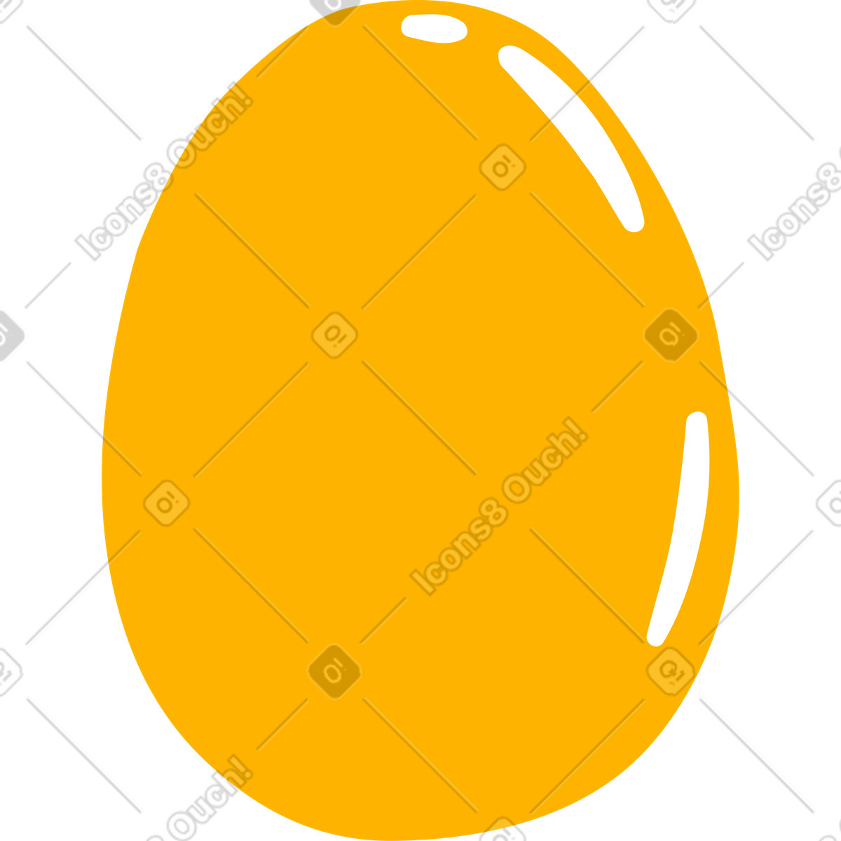 Egg illustration in Flame style download in PNG, SVG