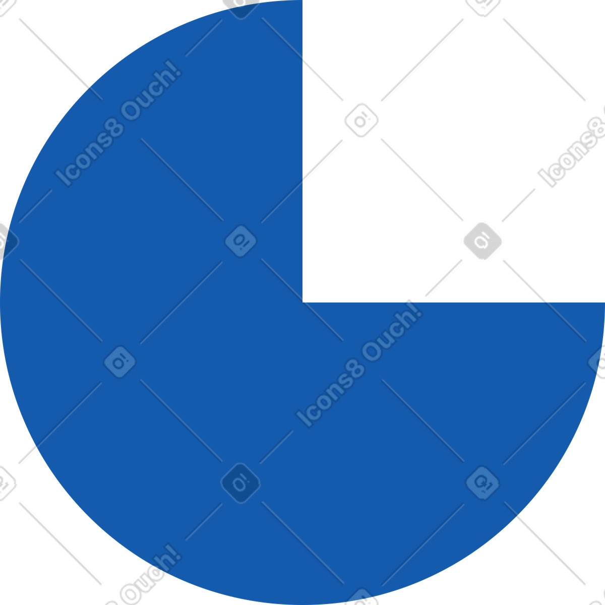 Blue chart shape illustrazione in stile Pale scarica in PNG, SVG