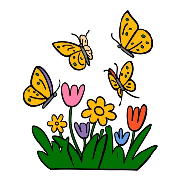Butterflies with wings that look like garlic bread slices fluttering around