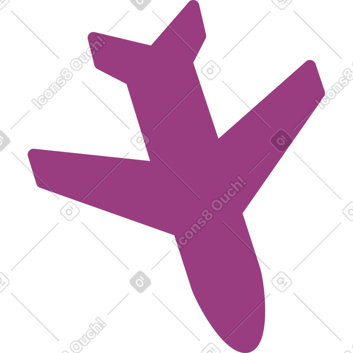 Illustration Avion dans le style Sammy à télécharger aux formats PNG, SVG