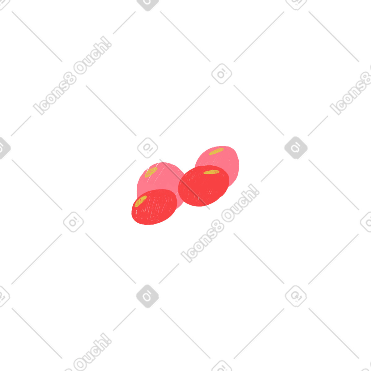 Sleepy スタイルの キャンディー のイラストをPNG、SVG形式でダウンロード