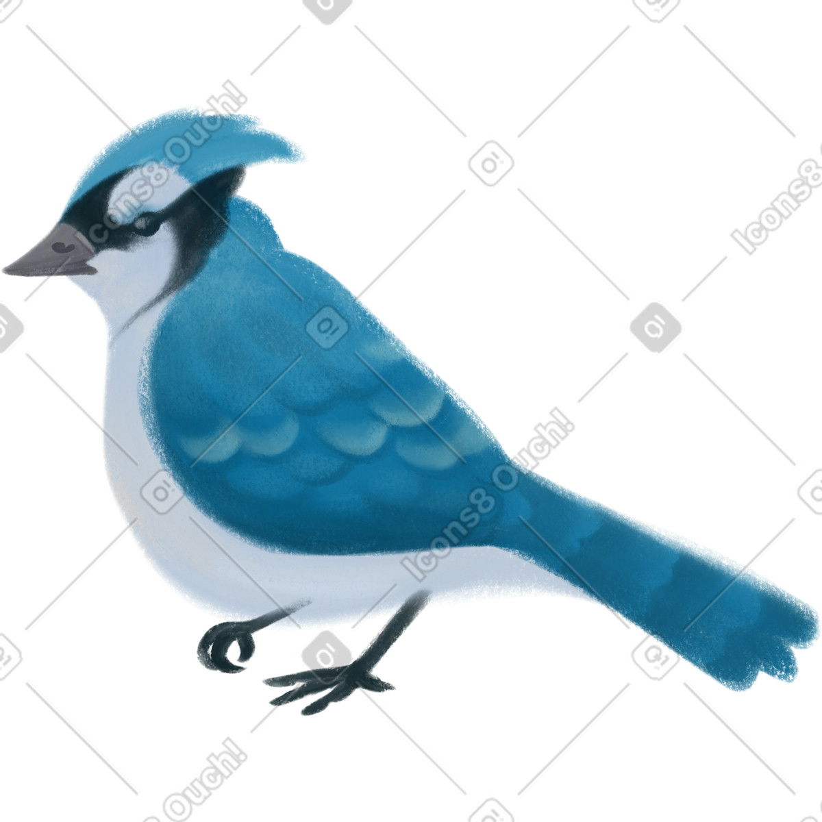 Mushy スタイルの Bird のイラストをPNG、SVG形式でダウンロード