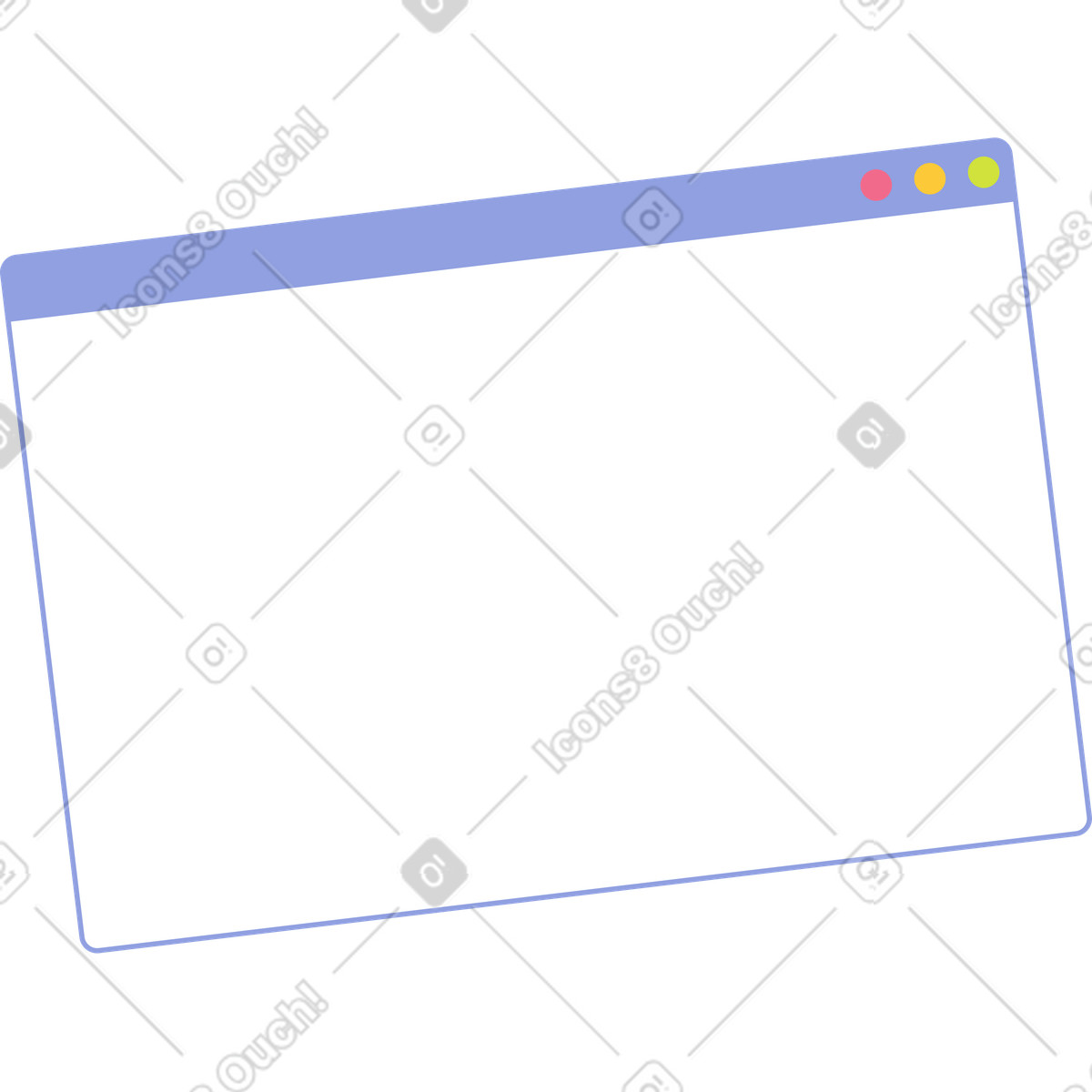 Browser illustration in Juicy style download in PNG, SVG