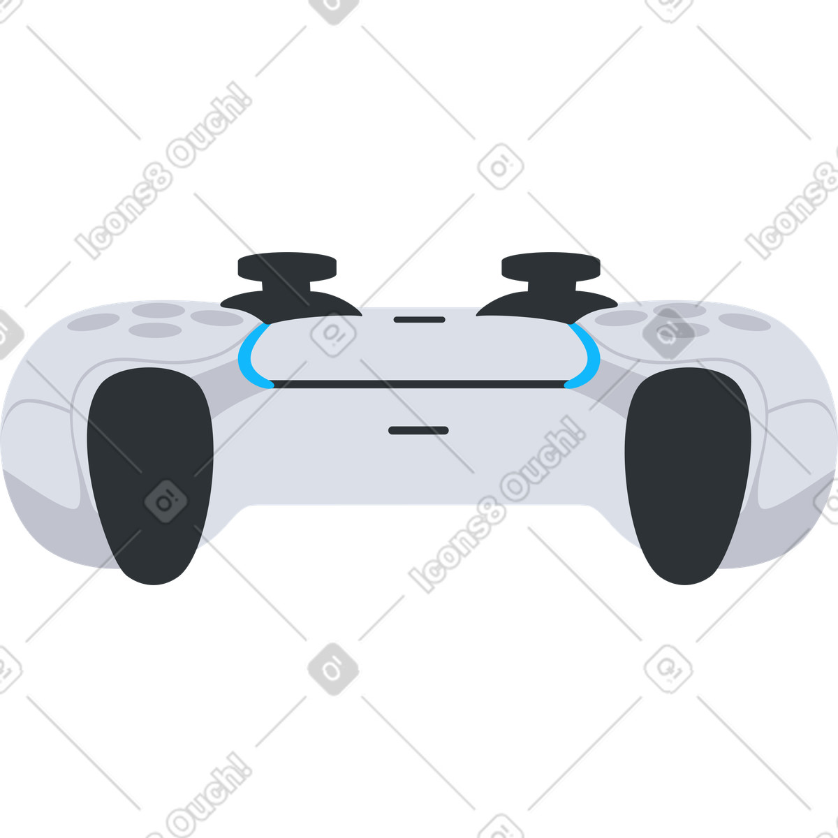 Gamepad for game console illustration in Lagom style download in PNG, SVG