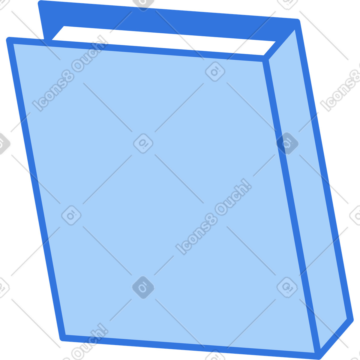Folder with documents illustration in Sky style download in PNG, SVG