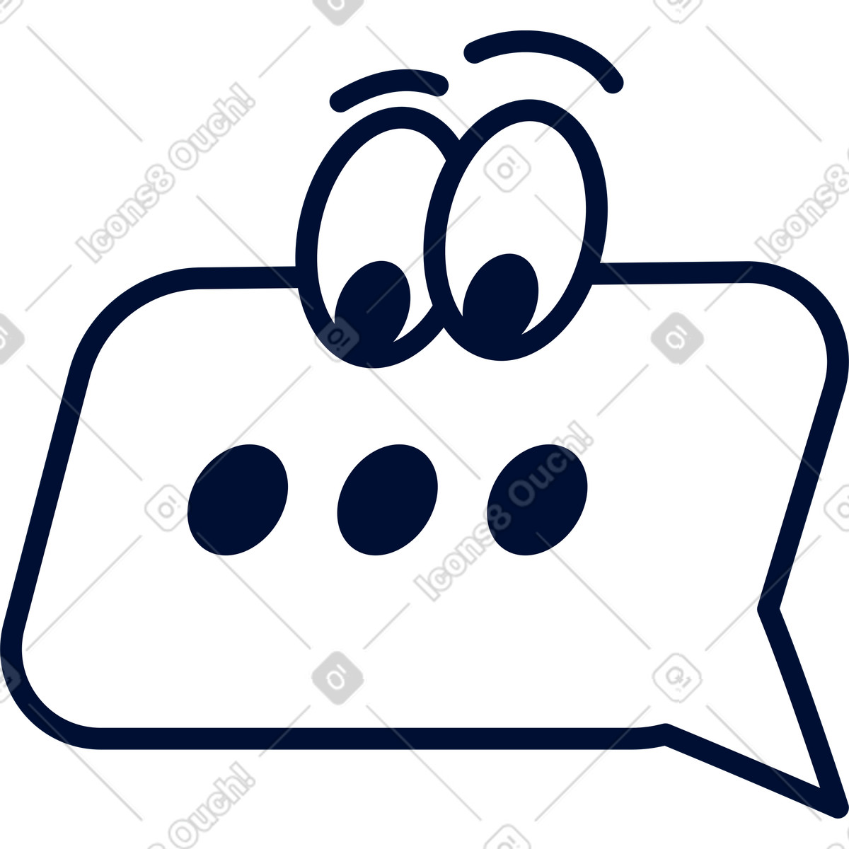 Illustration Saisie de bulles chat dans le style Blink à télécharger aux formats PNG, SVG