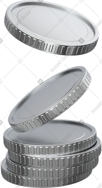 Falling coins PNG, SVG