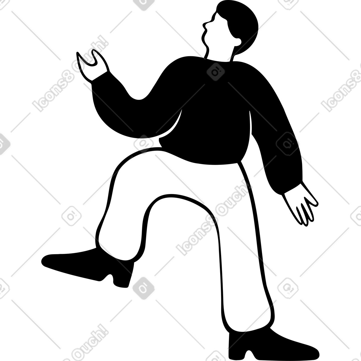 下载 Journal 风格的 男子 插画，支持 PNG、SVG 格式
