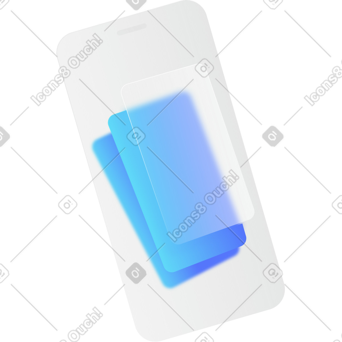 下载 Morphis 风格的 带有应用程序的智能手机 插画，支持 PNG、SVG 格式