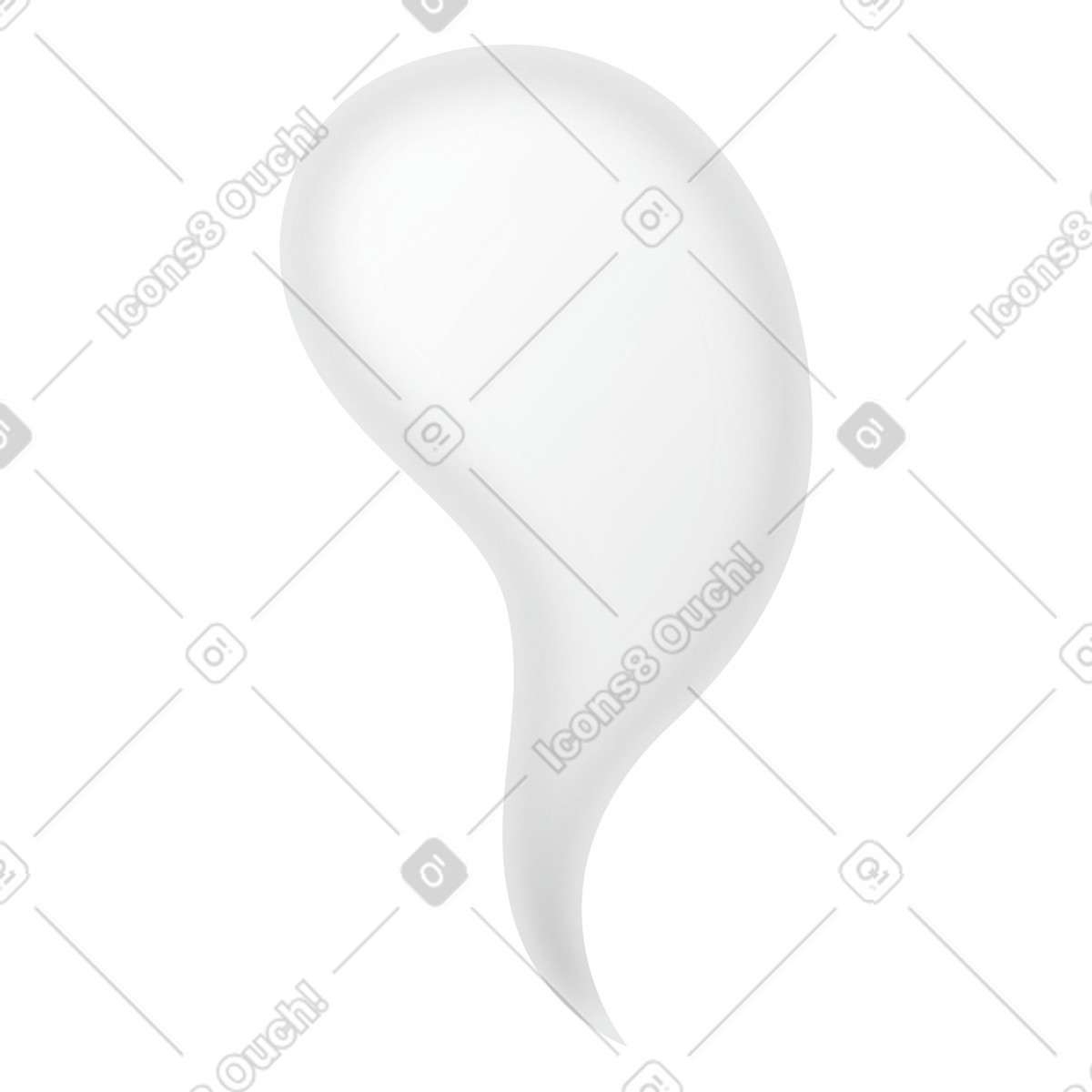 Illustration Ghost dans le style Lettering à télécharger aux formats PNG, SVG