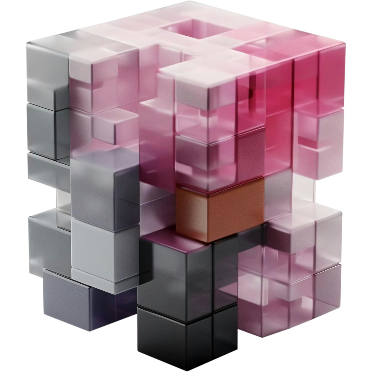 3D Blocks 스타일의 블록 구성 일러스트레이션 PNG, SVG 다운로드