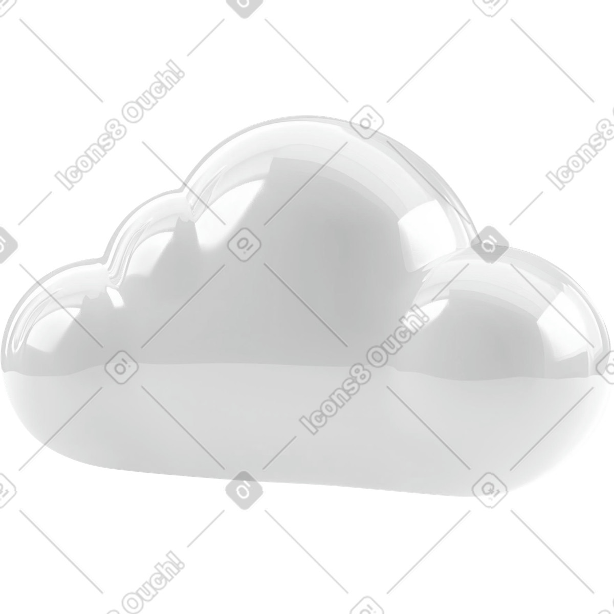 Ilustração de Nuvem porcelana esmaltada em no estilo Experimental para baixar em PNG, SVG
