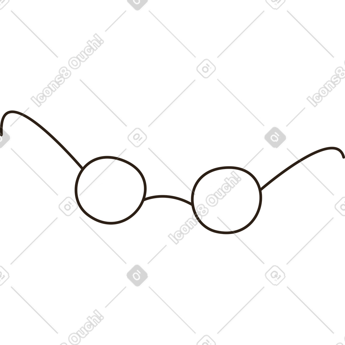 下载 Plain 风格的 眼镜 插画，支持 PNG、SVG 格式