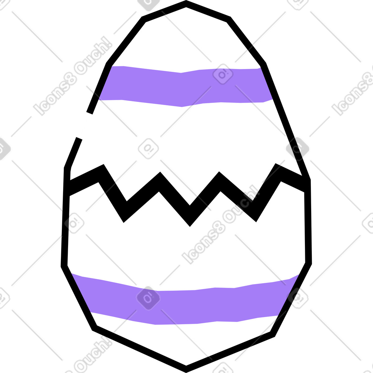 Illustration Œuf de pâques dans le style Amethyst à télécharger aux formats PNG, SVG