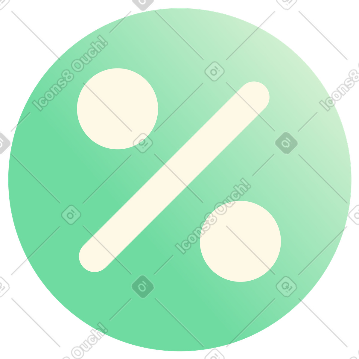 Illustration Icône de pourcentage dans le style Beam à télécharger aux formats PNG, SVG