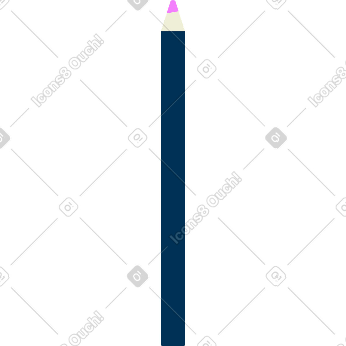 Bleistift-Illustration im Cubes-Stil als Download in PNG, SVG