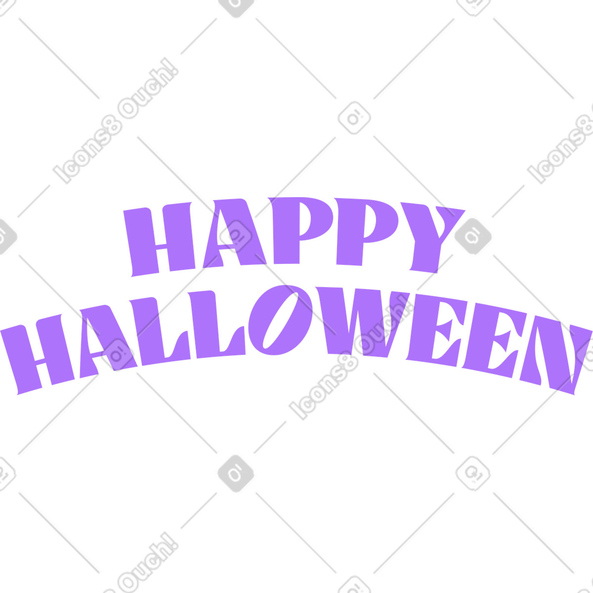 Text happy halloween-schriftzug-Illustration im Florid-Stil als Download in PNG, SVG