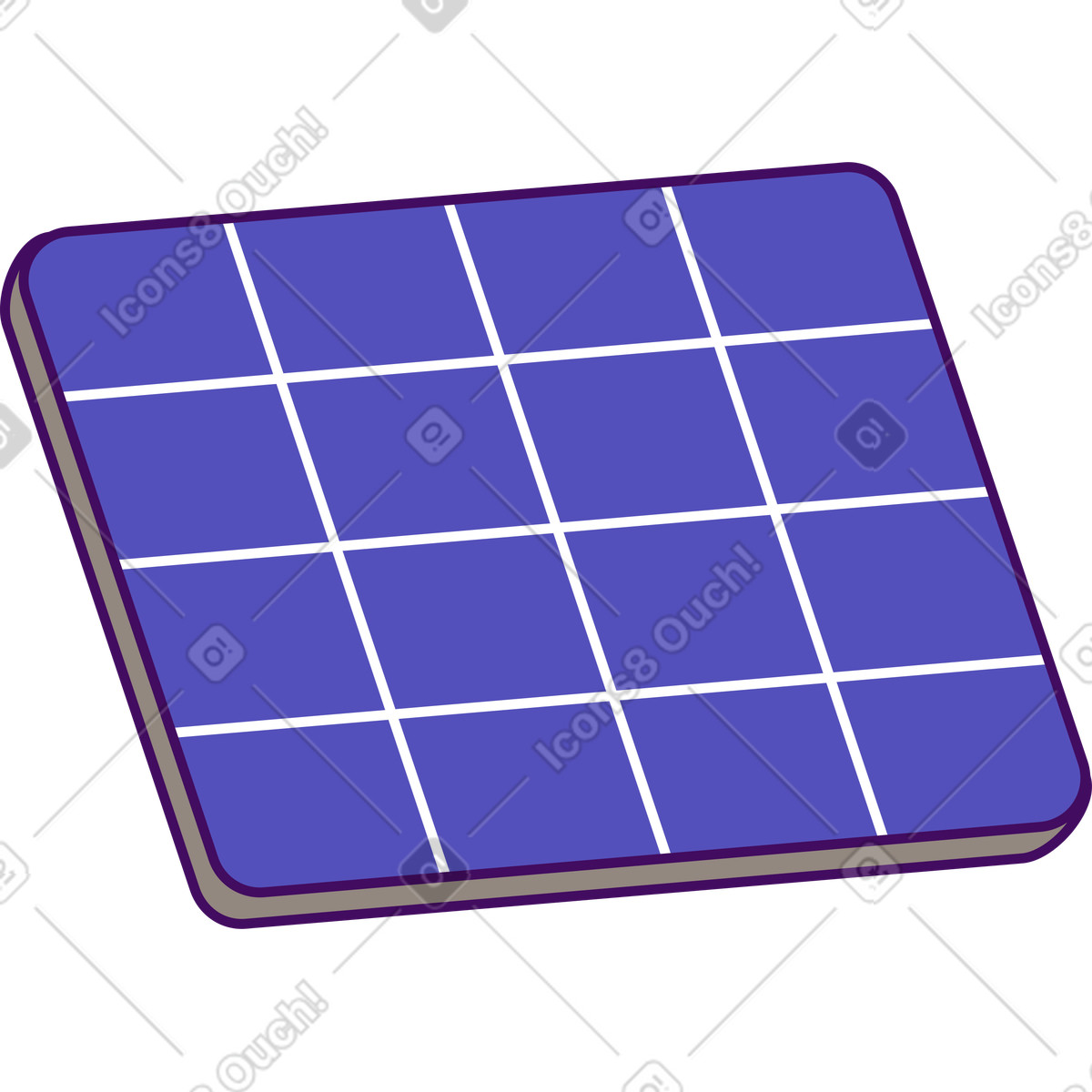 Batteria solare illustrazione in stile Simplistic scarica in PNG, SVG