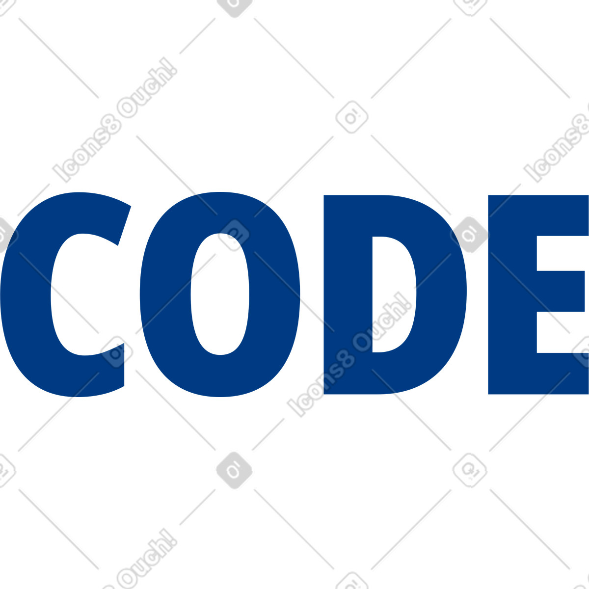 Lettering code text illustration in Urban style download in PNG, SVG