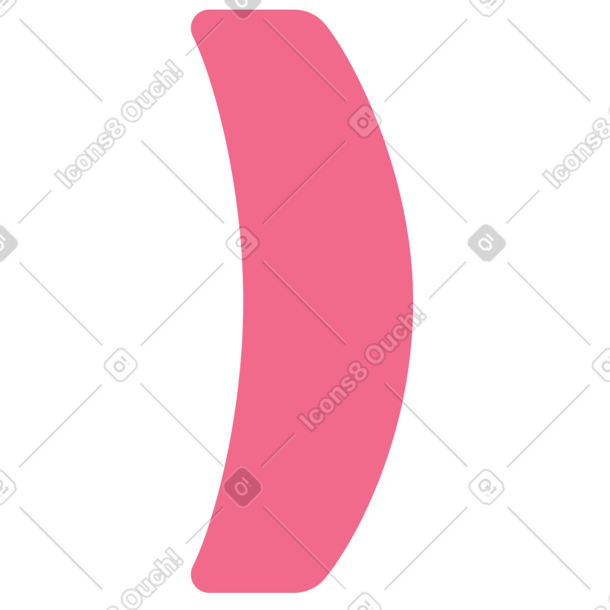 Left parenthese illustration in Juicy style download in PNG, SVG
