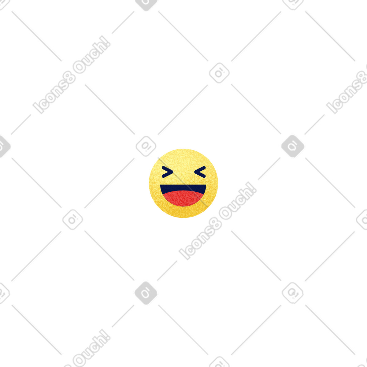 Yellow emoji illustration in Willowy style download in PNG, SVG