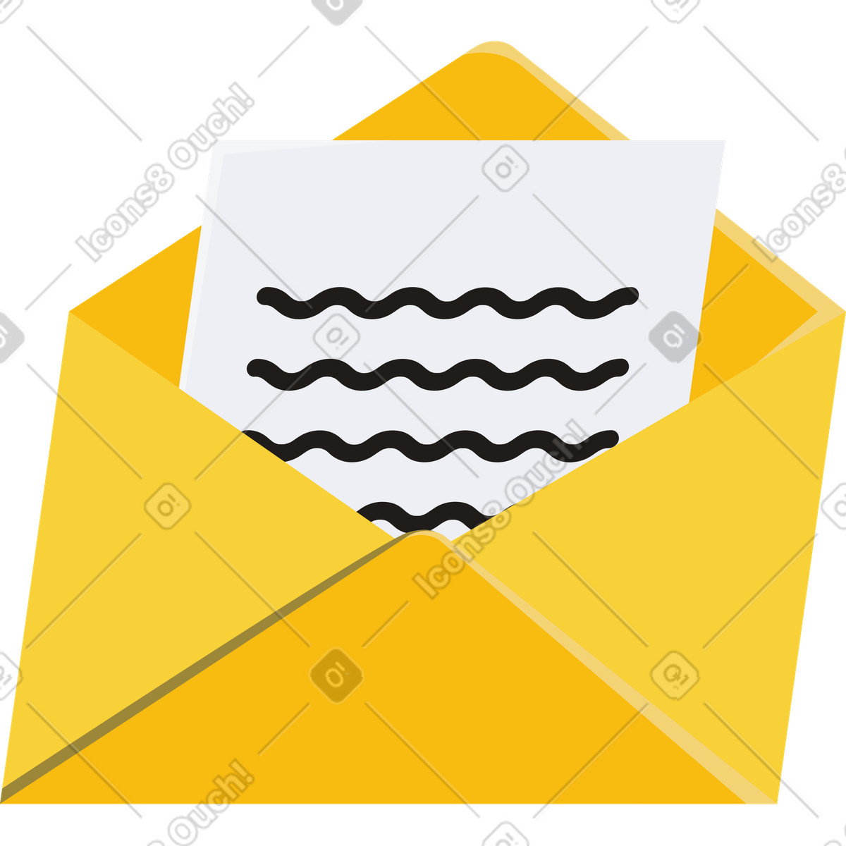 Illustration Lettre dans le style Jaconda à télécharger aux formats PNG, SVG