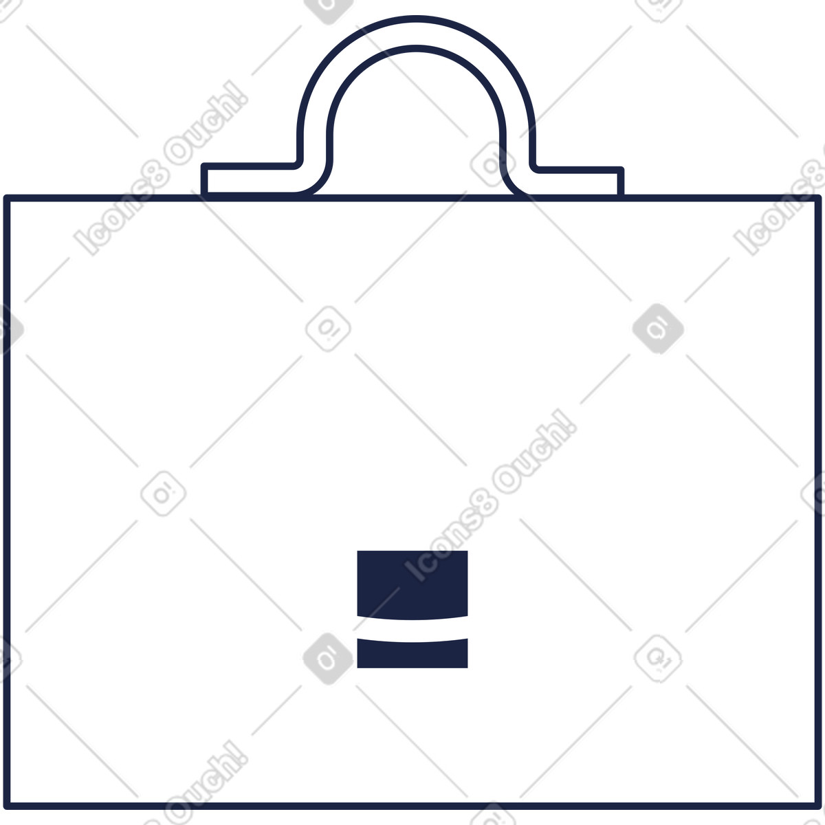 Caso dell'ufficio illustrazione in stile Urban Line scarica in PNG, SVG