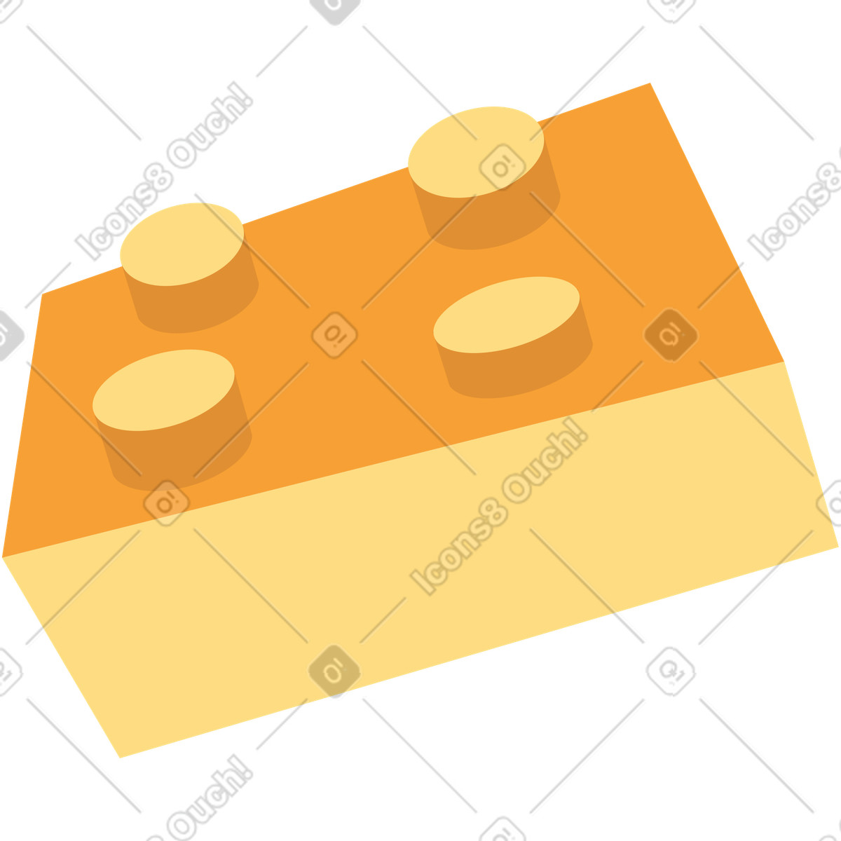 Legowürfel-Illustration im Dizzy-Stil als Download in PNG, SVG