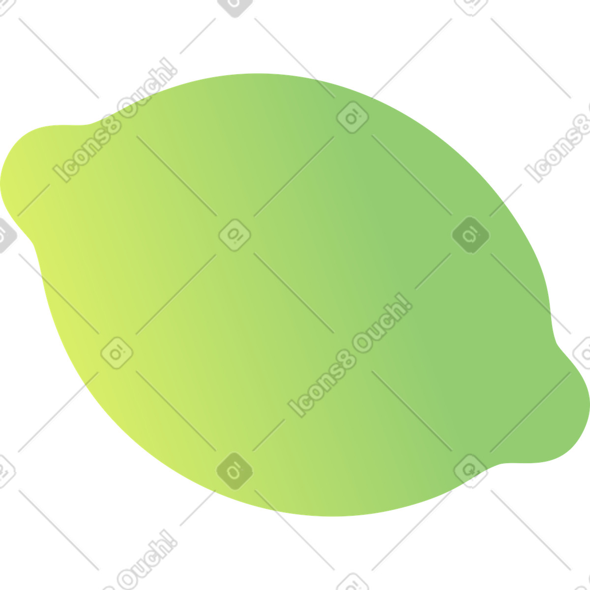 Zitrone-Illustration im Morphis-Stil als Download in PNG, SVG