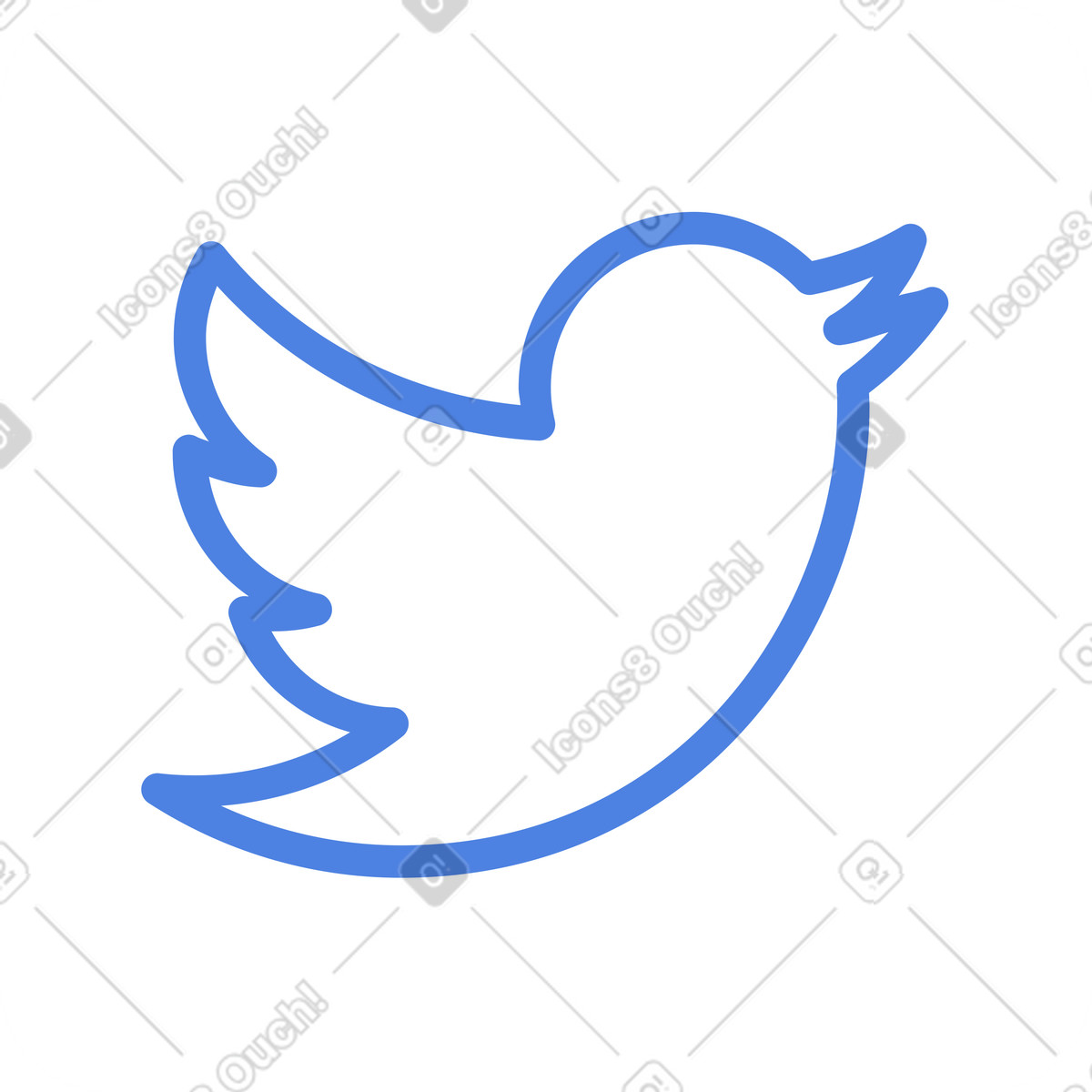 Ilustración Gorjeo en estilo Network a descargar en PNG y SVG