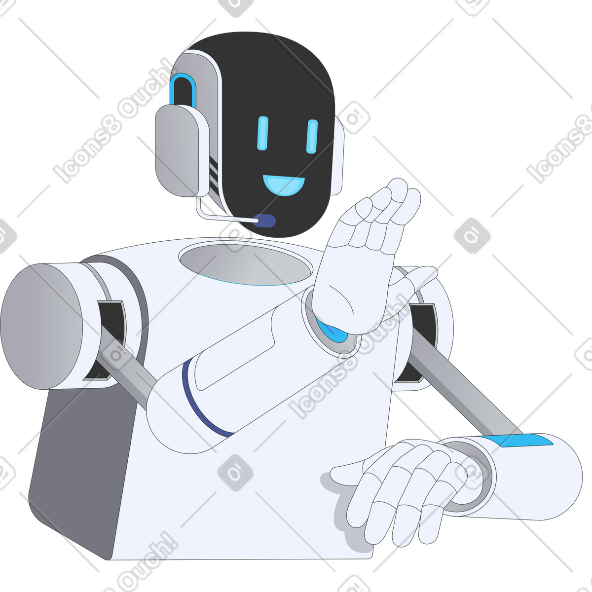 Ilustración Roboadvisor en estilo Kit a descargar en PNG y SVG