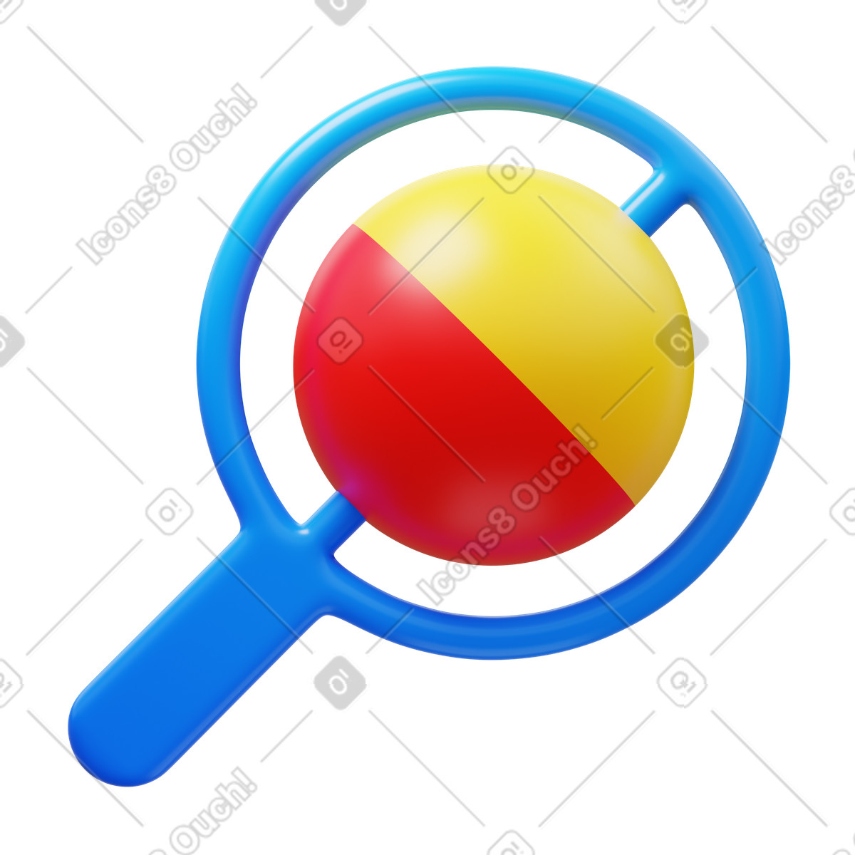 Rattle illustrazione in stile 3D Fluency scarica in PNG, SVG