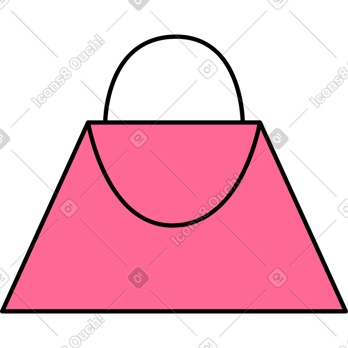 Ilustração de Bolsa rosa em no estilo Bloom para baixar em PNG, SVG