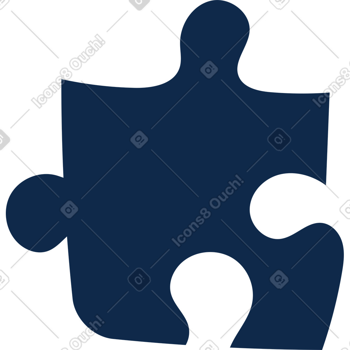 Ilustración Pieza de puzzle en estilo Flame a descargar en PNG y SVG